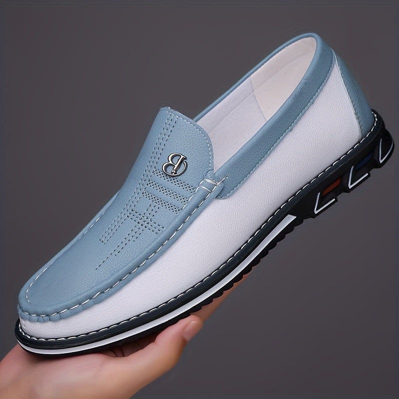 Norton Two Tone Slip On Loafers