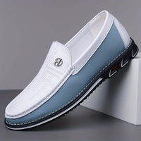 Norton Two Tone Slip On Loafers