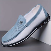 Norton Two Tone Slip On Loafers