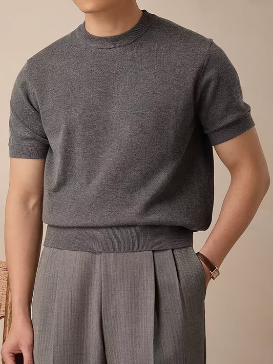 Harmon Fine Gauge Short Sleeve Knit Tee_1