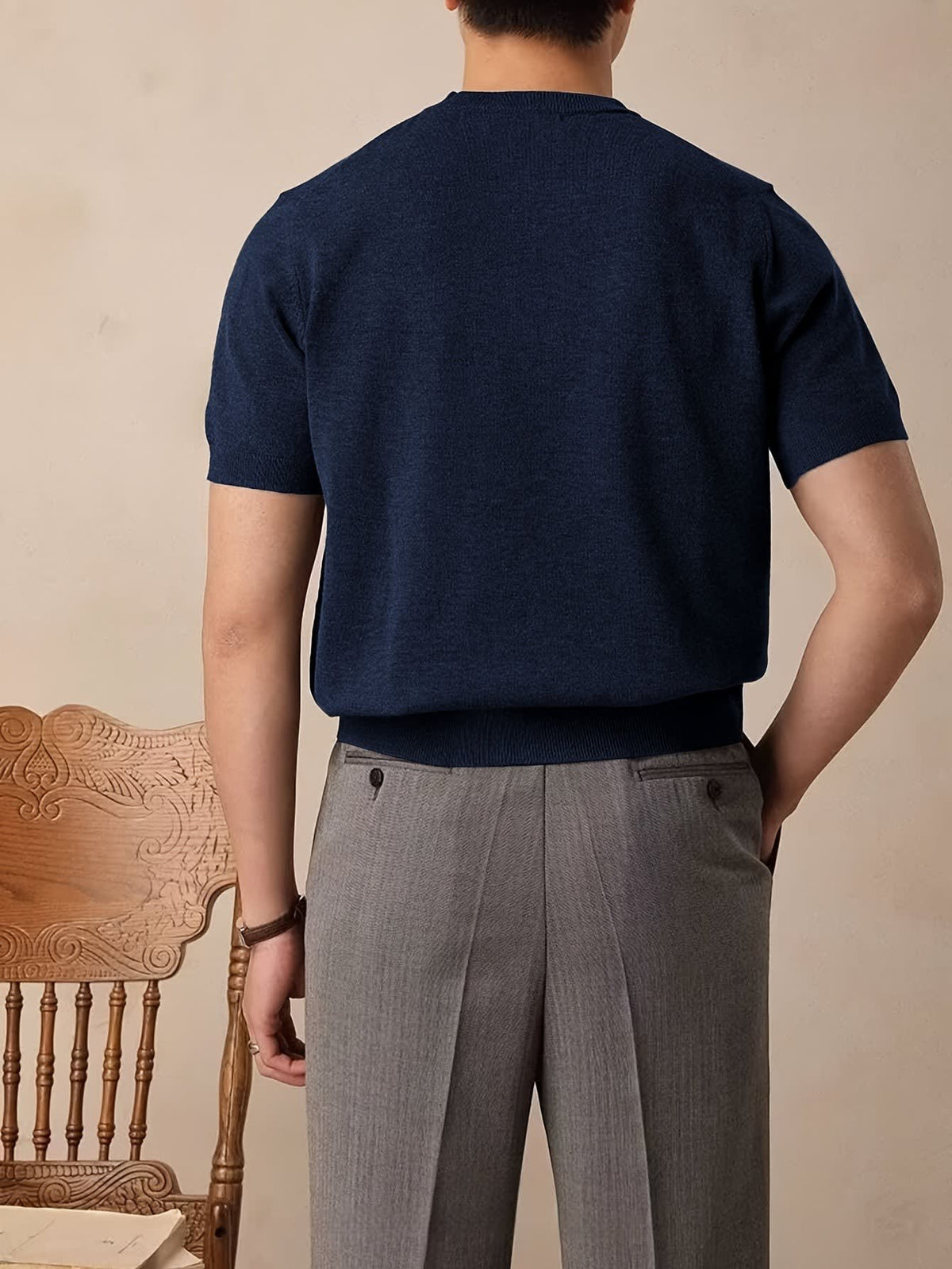 Harmon Fine Gauge Short Sleeve Knit Tee