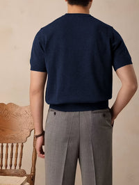 Harmon Fine Gauge Short Sleeve Knit Tee