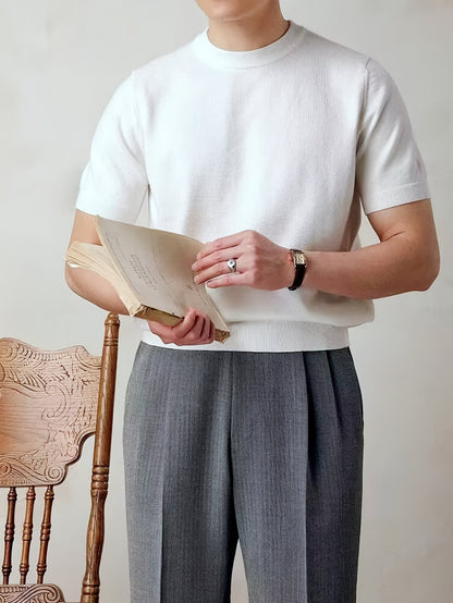 Harmon Fine Gauge Short Sleeve Knit Tee_15