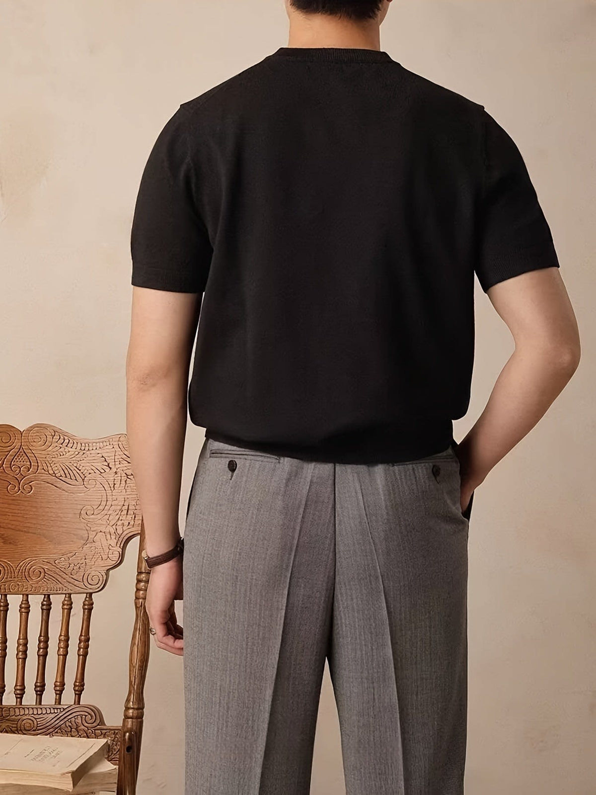 Harmon Fine Gauge Short Sleeve Knit Tee
