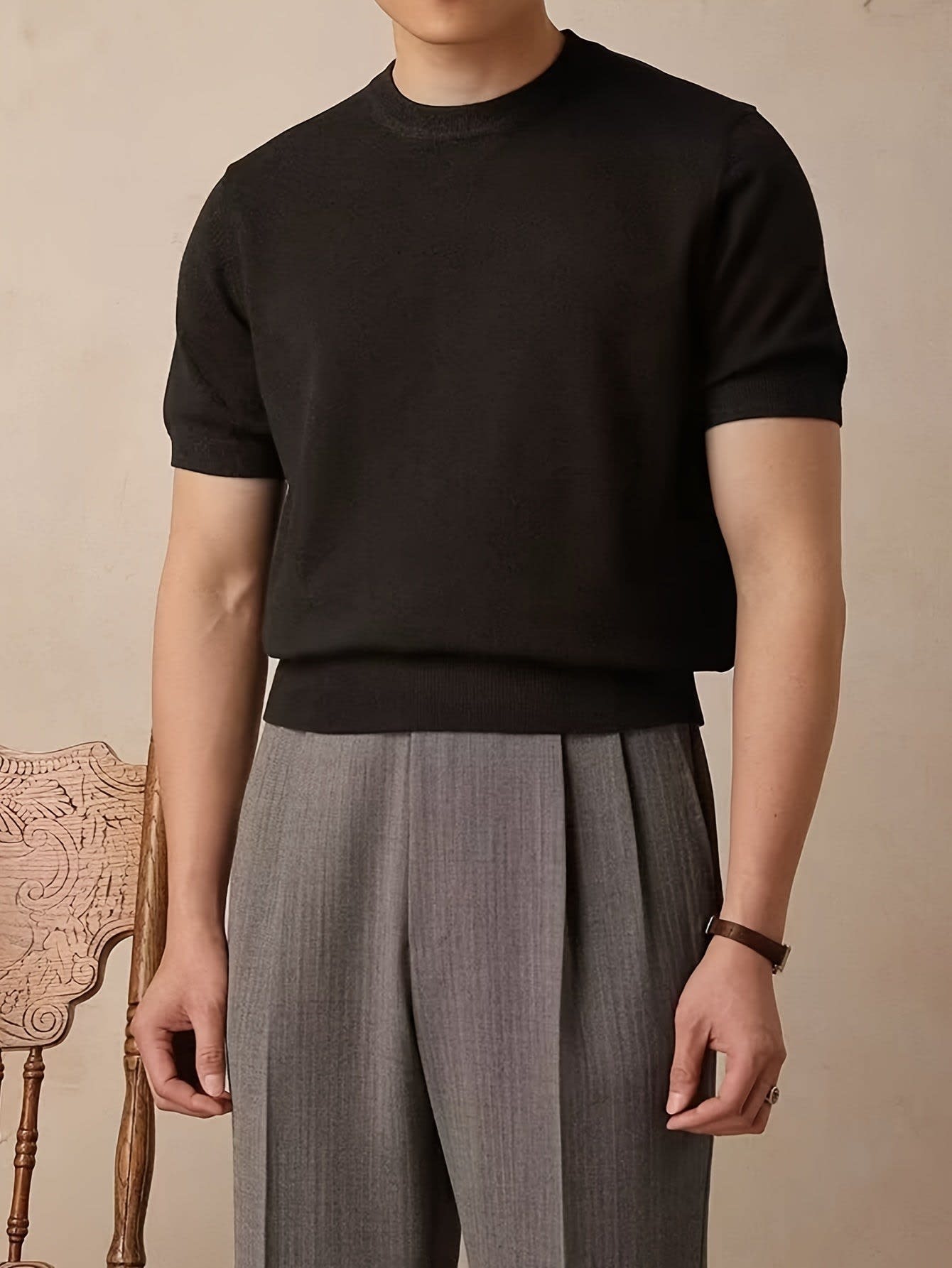 Harmon Fine Gauge Short Sleeve Knit Tee_20