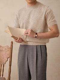 Harmon Fine Gauge Short Sleeve Knit Tee