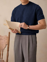 Harmon Fine Gauge Short Sleeve Knit Tee