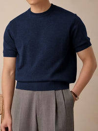 Harmon Fine Gauge Short Sleeve Knit Tee