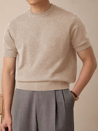 Harmon Fine Gauge Short Sleeve Knit Tee