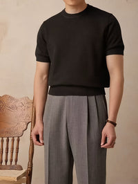 Harmon Fine Gauge Short Sleeve Knit Tee
