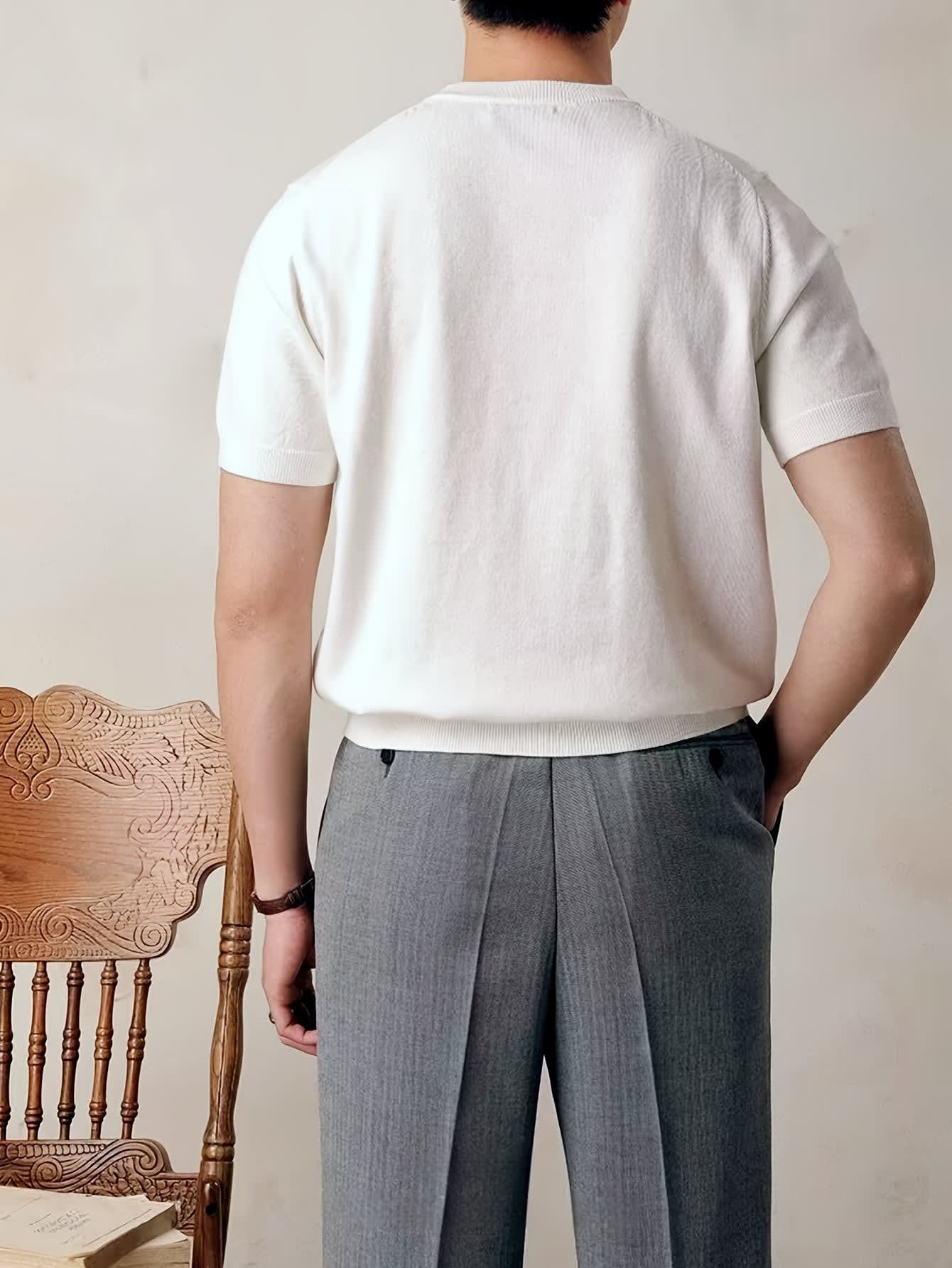 Harmon Fine Gauge Short Sleeve Knit Tee_7