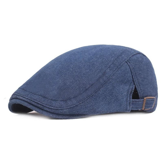 Rasmus Denim Twill Flat Cap_1