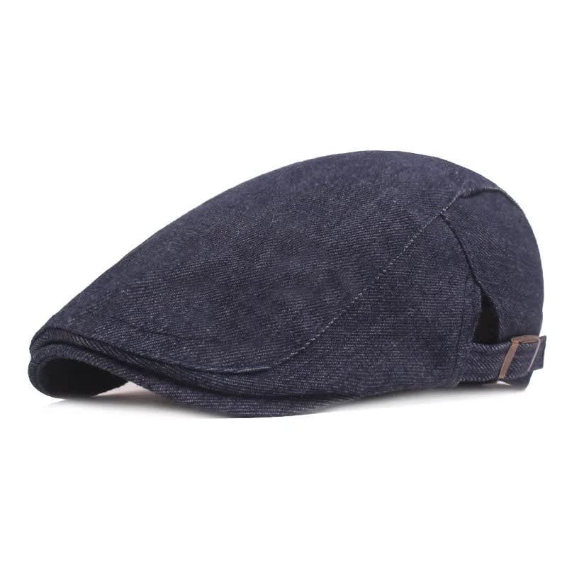 Rasmus Denim Twill Flat Cap