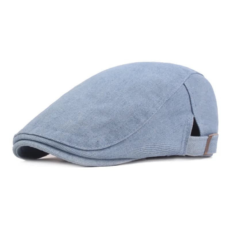 Rasmus Denim Twill Flat Cap