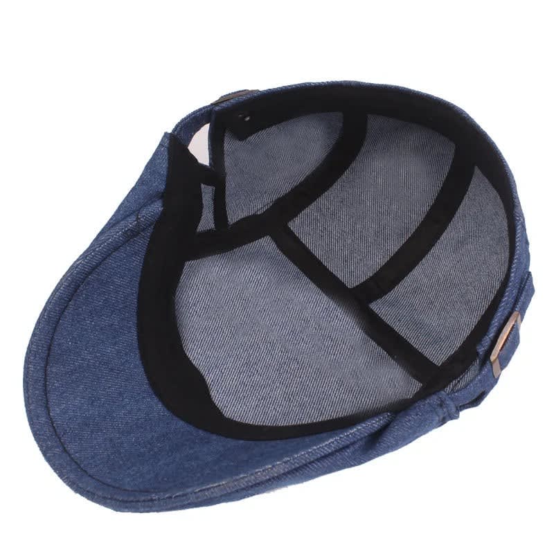 Rasmus Denim Twill Flat Cap