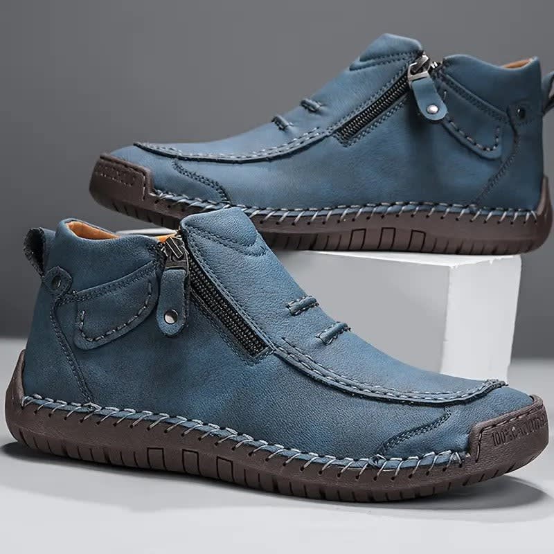 Sullivan Hand Stitched Side Zip Ankle Boots_2