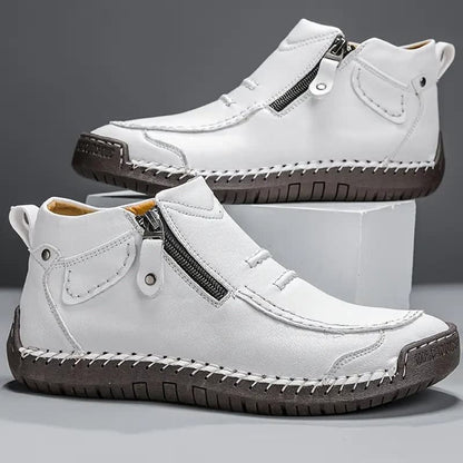Sullivan Hand Stitched Side Zip Ankle Boots_4