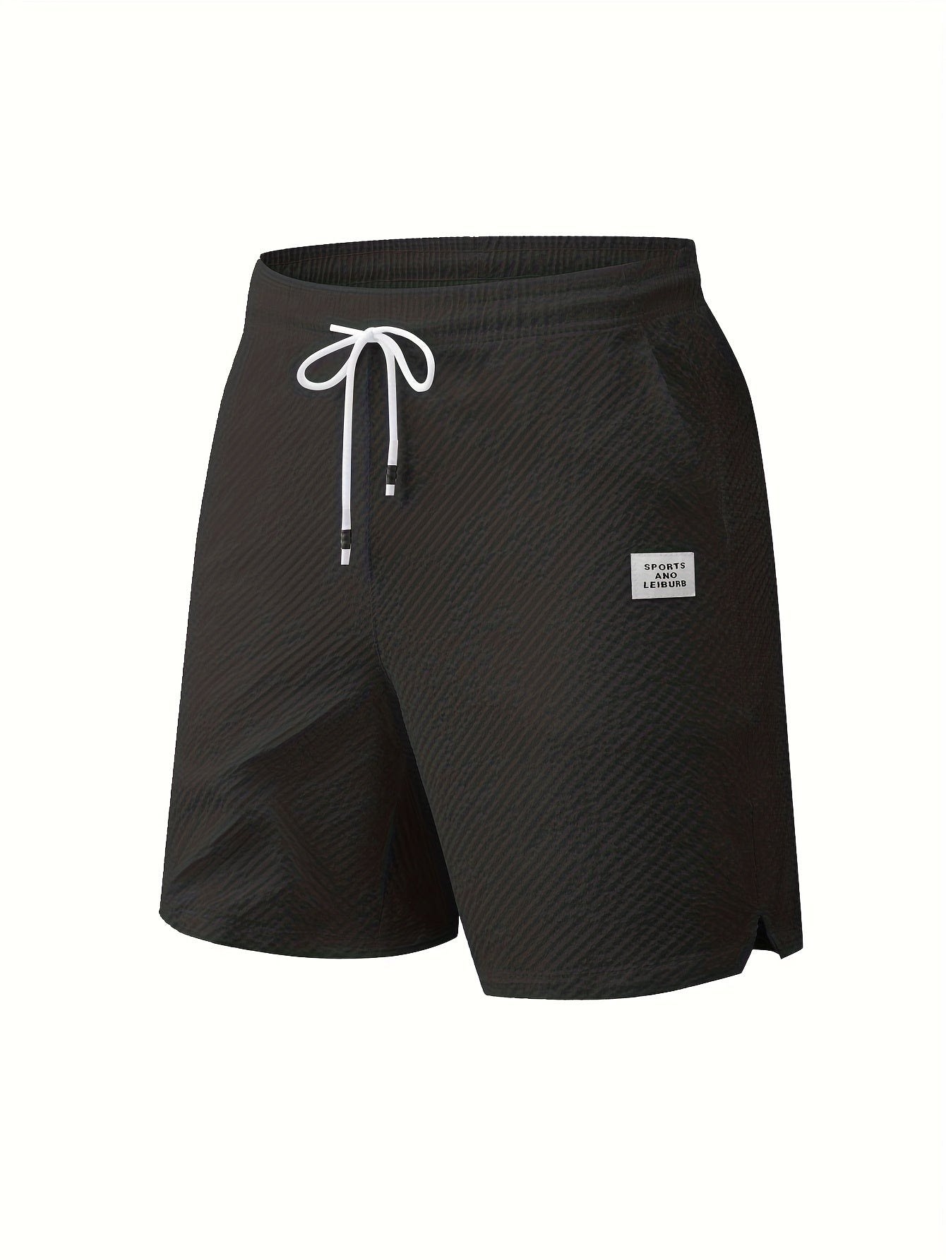 Broderick Bubble Texture Drawstring Shorts_10