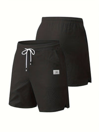 Broderick Bubble Texture Drawstring Shorts