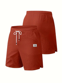 Broderick Bubble Texture Drawstring Shorts