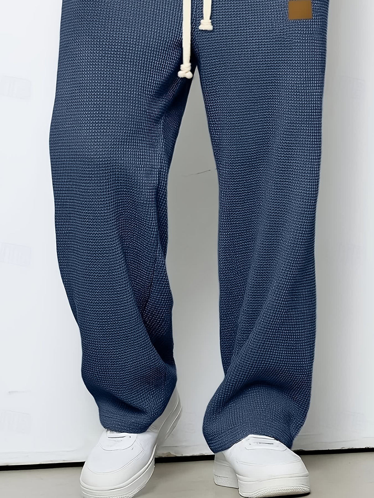 Harlow Waffle Texture Wide Leg Trousers