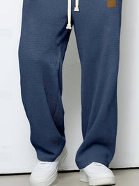 Harlow Waffle Texture Wide Leg Trousers