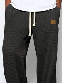 Harlow Waffle Texture Wide Leg Trousers