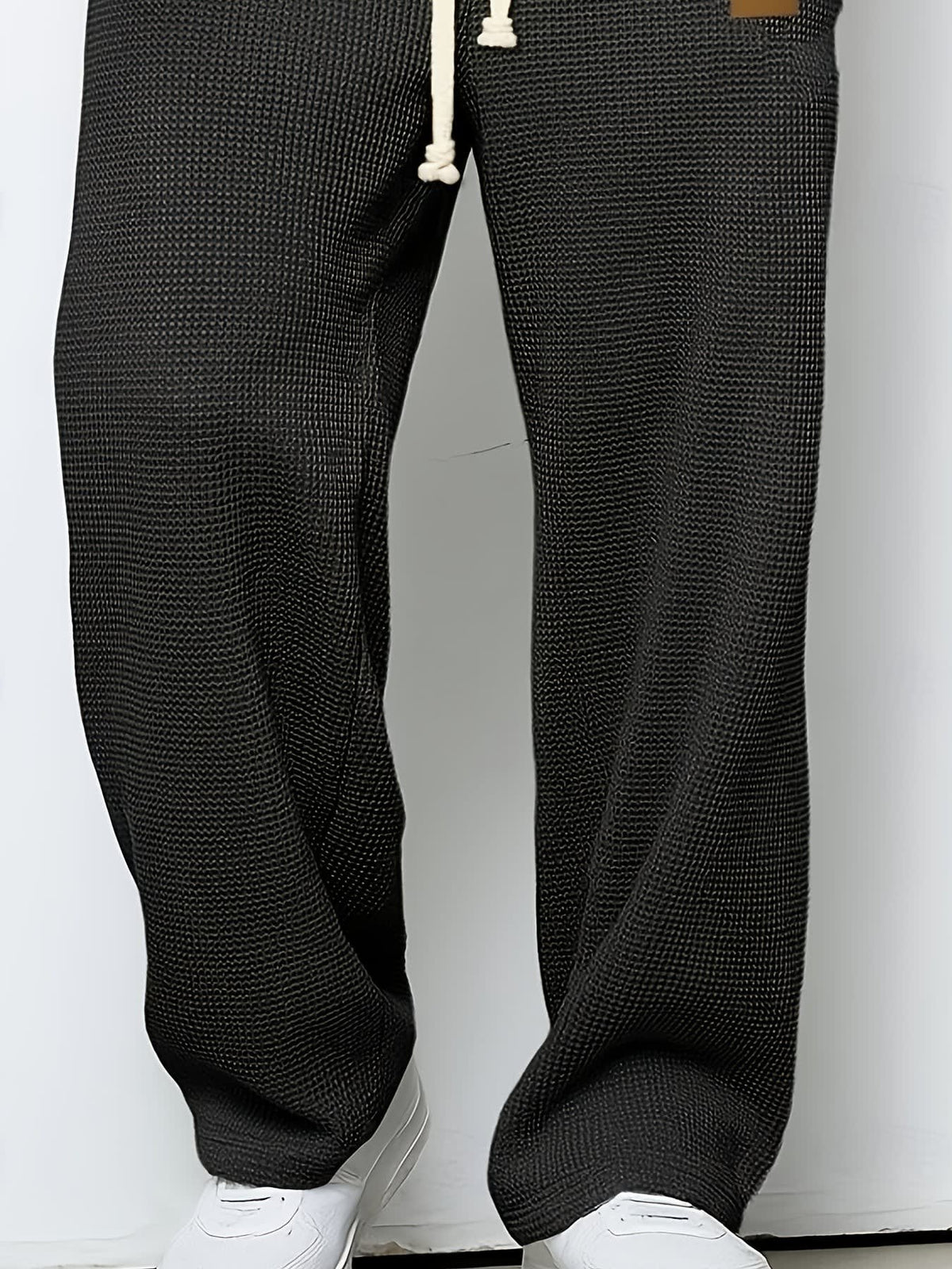 Harlow Waffle Texture Wide Leg Trousers