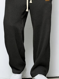 Harlow Waffle Texture Wide Leg Trousers