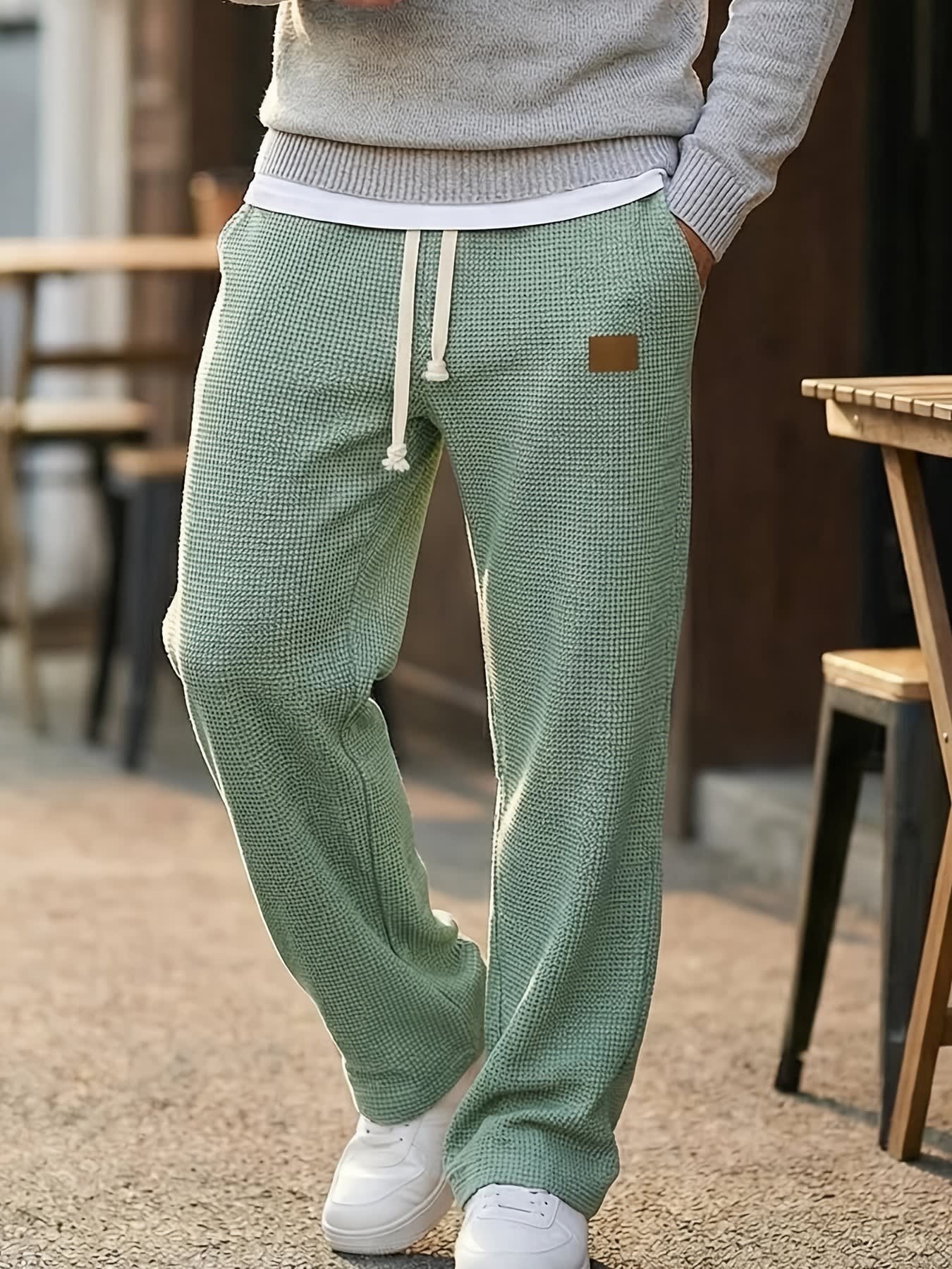 Harlow Waffle Texture Wide Leg Trousers_24
