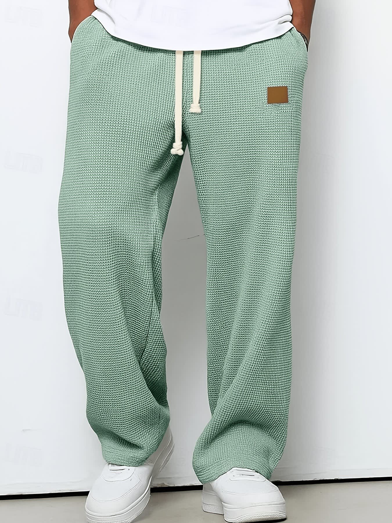 Harlow Waffle Texture Wide Leg Trousers_4