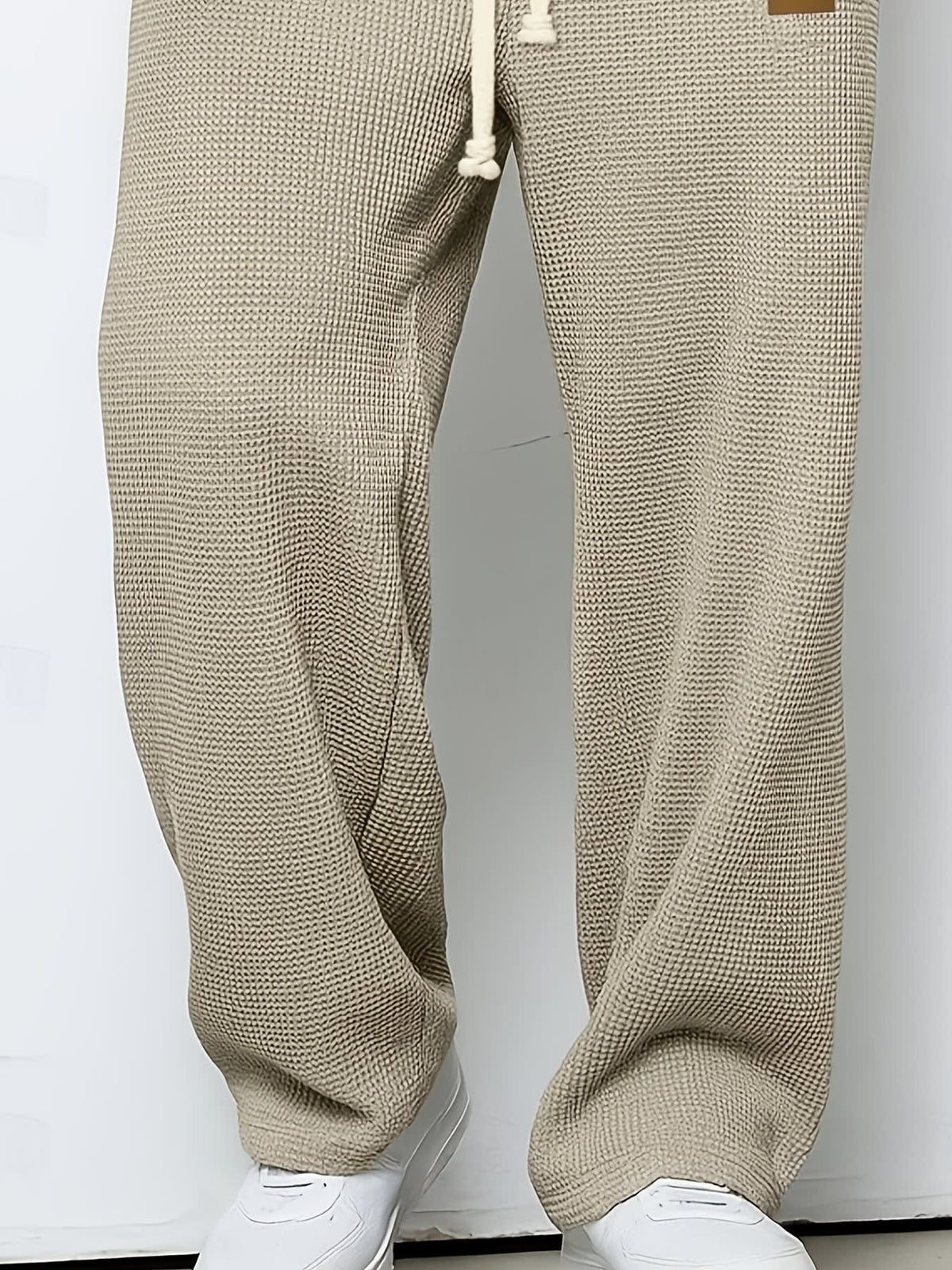 Harlow Waffle Texture Wide Leg Trousers