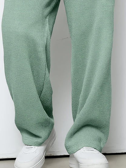 Harlow Waffle Texture Wide Leg Trousers_9