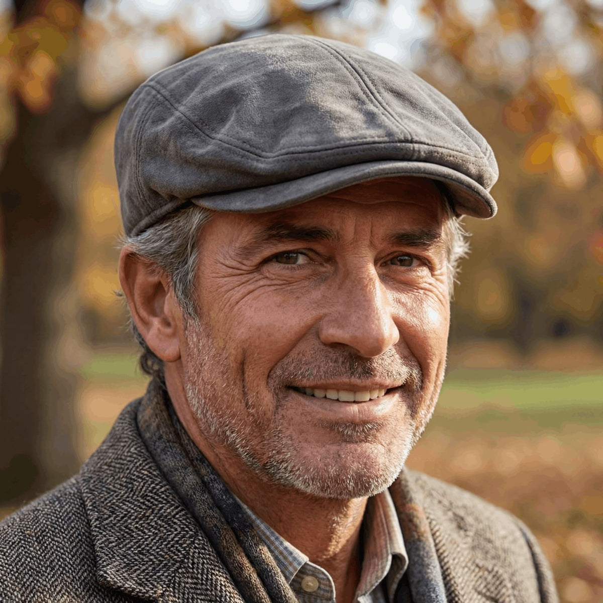 Ramiro Faux Suede Flat Cap