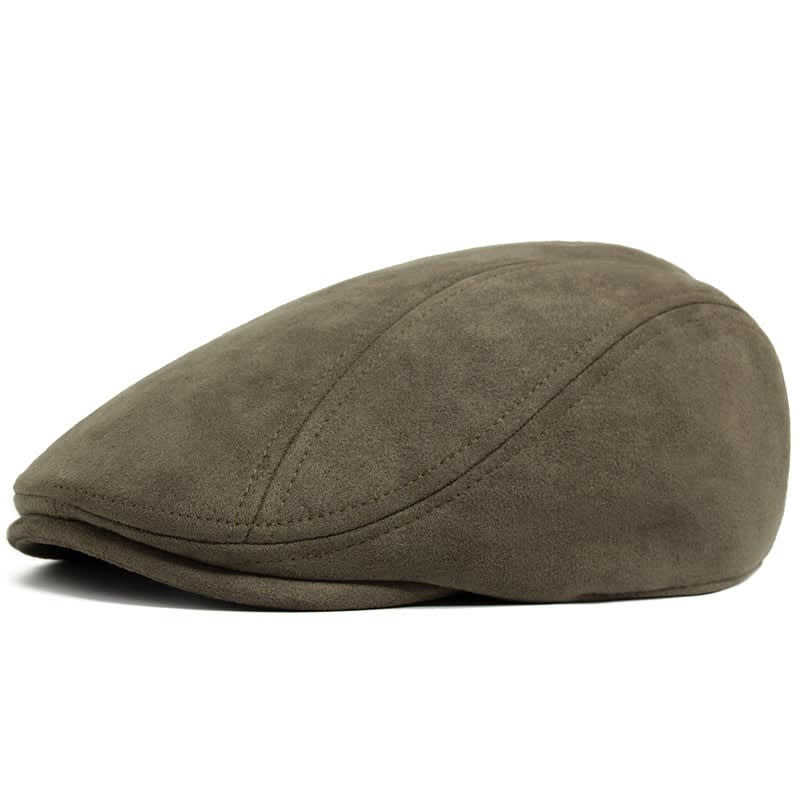 Ramiro Faux Suede Flat Cap