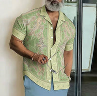 Lorenzo Paisley Print Camp Collar Shirt