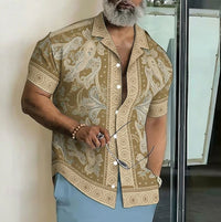 Lorenzo Paisley Print Camp Collar Shirt