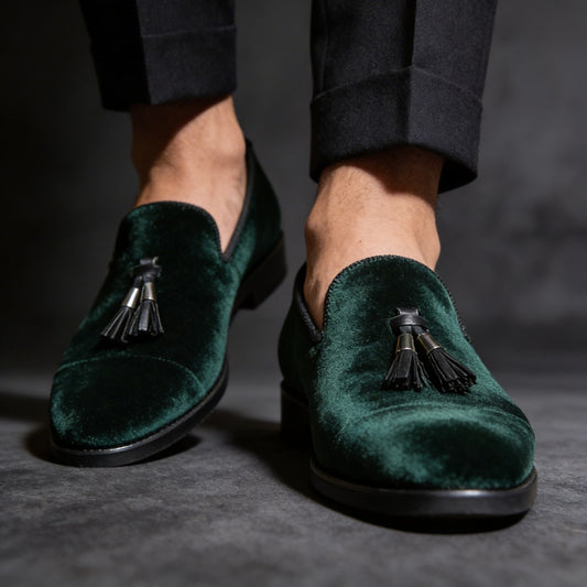 Martin Velvet Tassel Loafers_1
