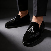 Martin Velvet Tassel Loafers