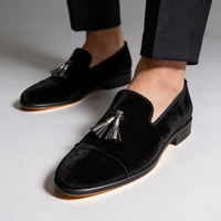 Martin Velvet Tassel Loafers