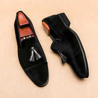 Martin Velvet Tassel Loafers