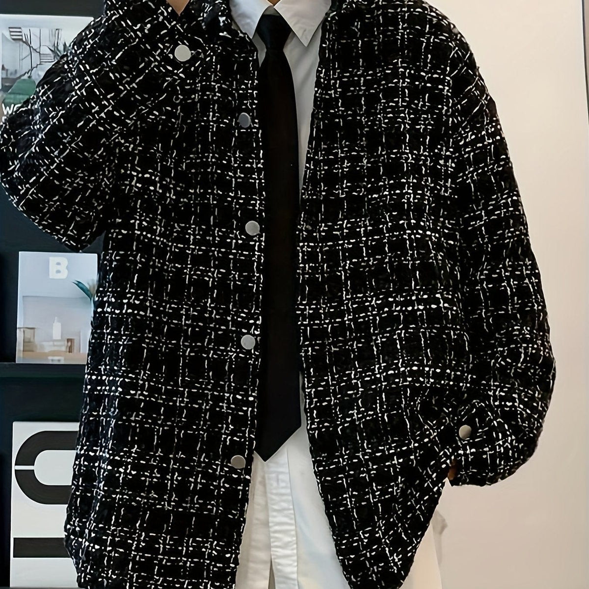 Cornelius Textured Check Overshirt