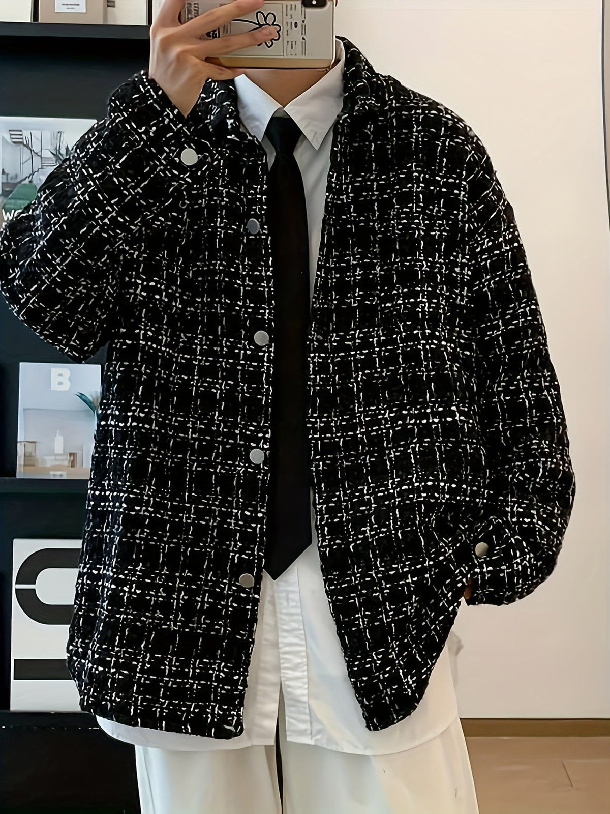 Cornelius Textured Check Overshirt