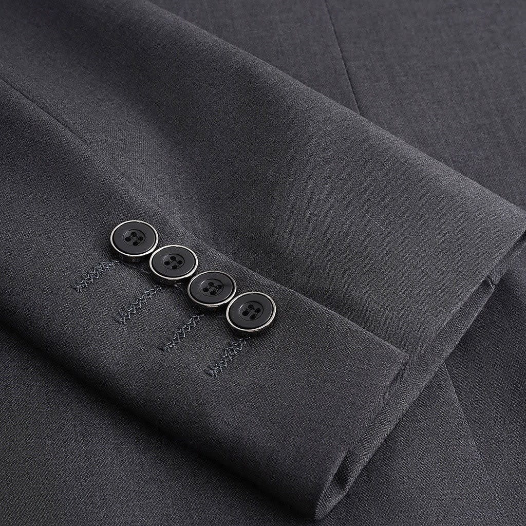 Avery Textured Weave Single Breasted Blazer_5