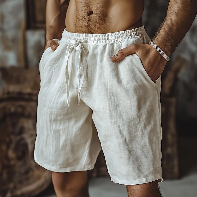 Troy Linen Drawstring Shorts