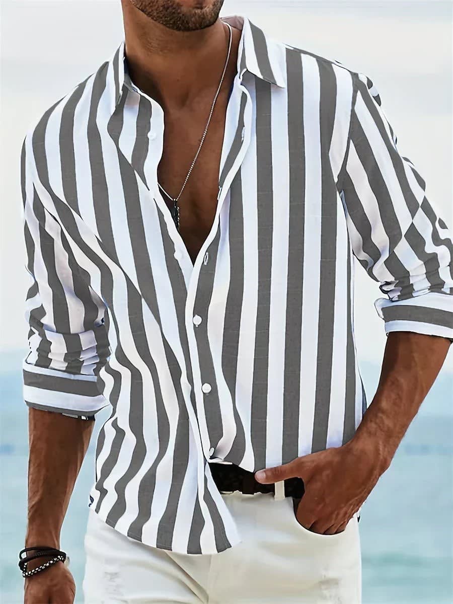 Colton Vertical Stripe Long Sleeve Shirt_2