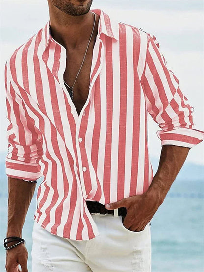 Colton Vertical Stripe Long Sleeve Shirt_3