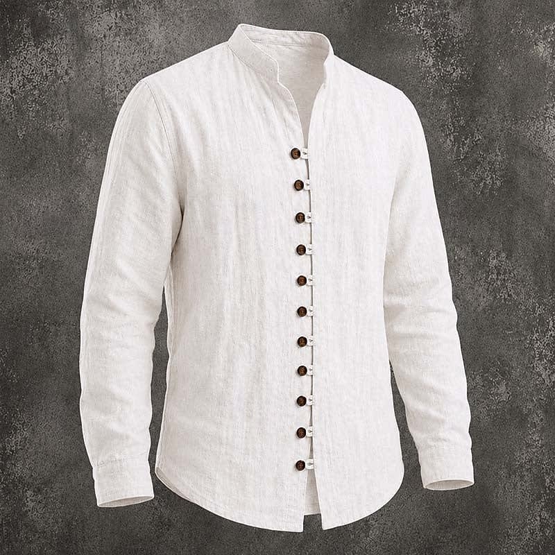 Huxley Band Collar Long Sleeve Shirt