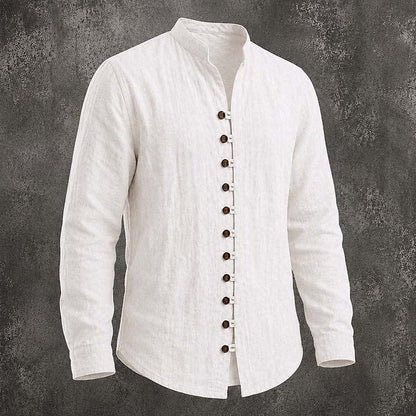 Huxley Band Collar Long Sleeve Shirt_2