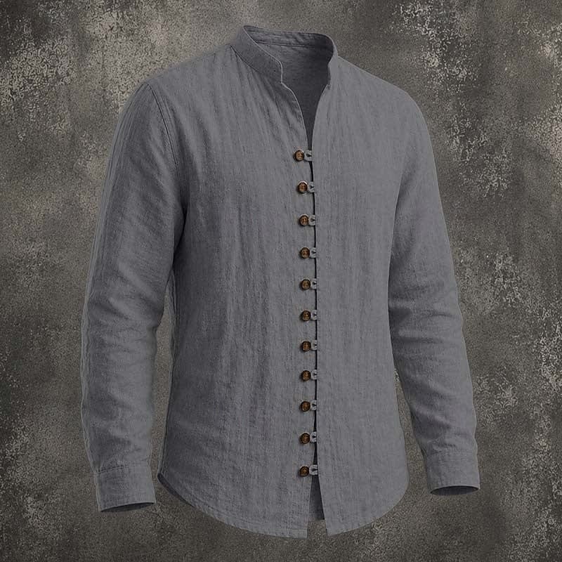 Huxley Band Collar Long Sleeve Shirt
